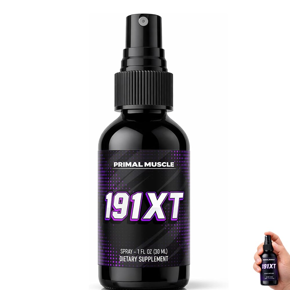TUVAAZ Primal Muscle Spray vista frontal, formato práctico para viajar
