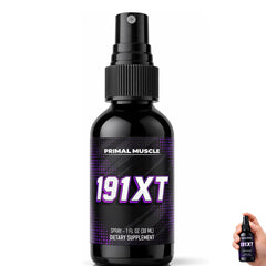 TUVAAZ Primal Muscle Spray vista frontal, formato práctico para viajar