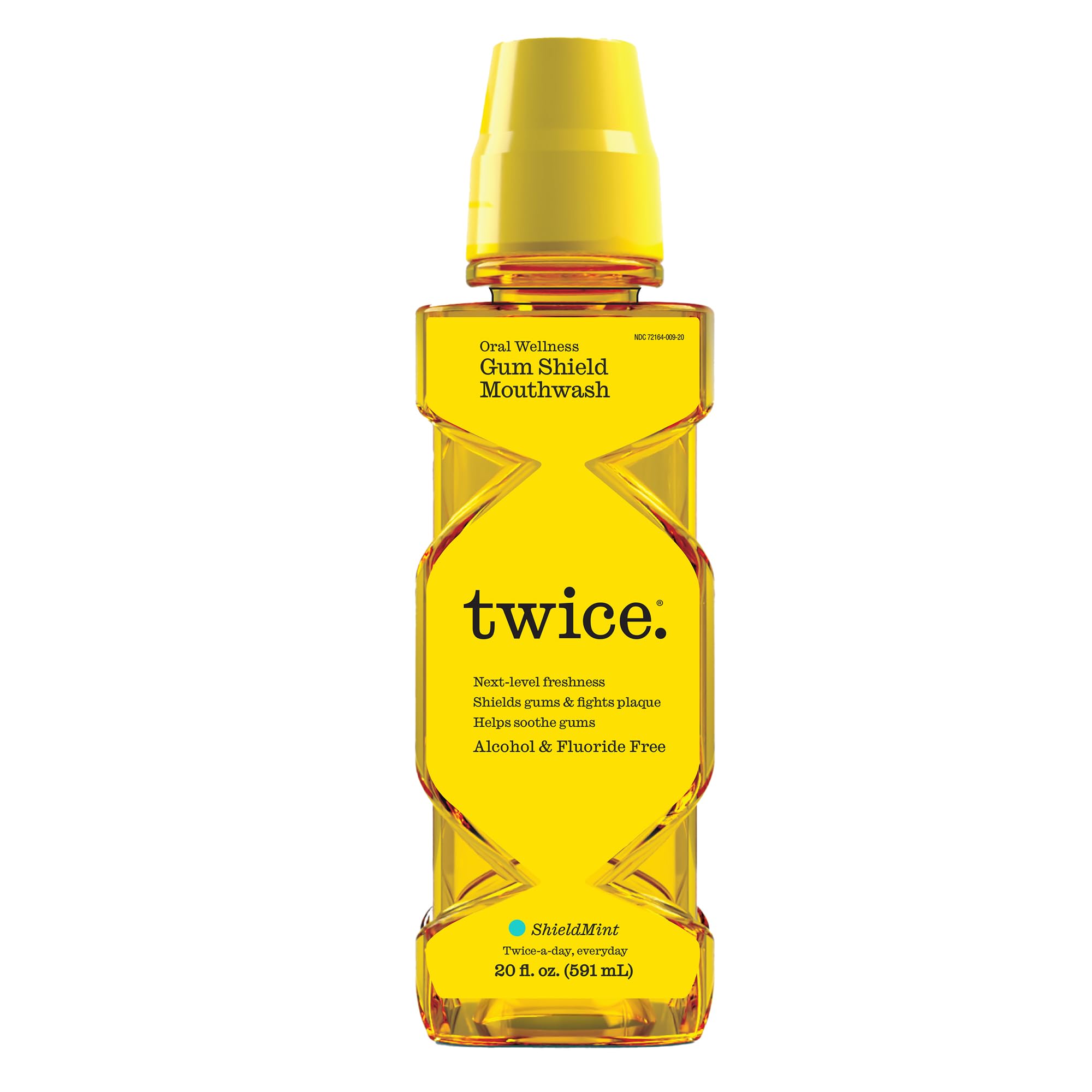 TWICE botella frontal mostrando el diseño y tamaño práctico