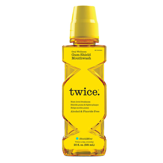 TWICE botella frontal mostrando el diseño y tamaño práctico
