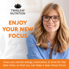 TWINLEAF NUTRITION envase en manos mostrando tamaño y facilidad de uso