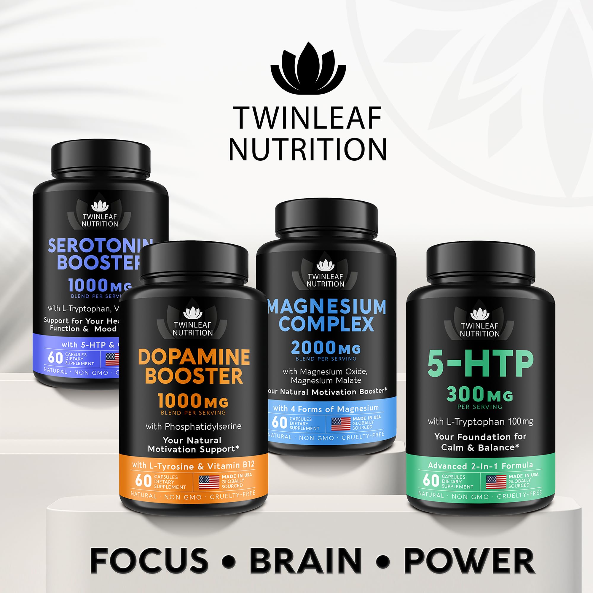TWINLEAF NUTRITION sello Made in USA resaltando control de calidad