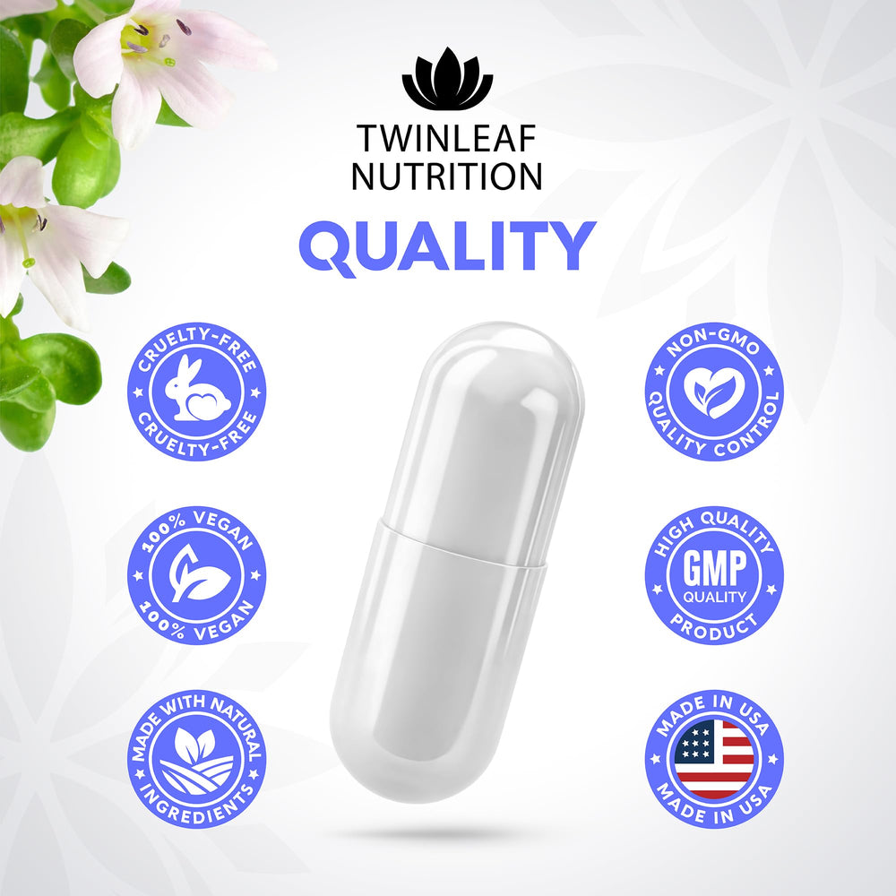 TWINLEAF NUTRITION suplemento en rutina matutina para apoyo al bienestar