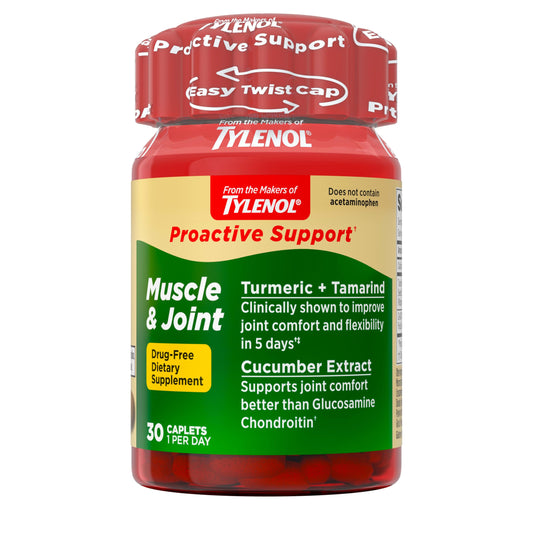 Tylenol frasco frontal mostrando etiqueta y beneficio movilidad