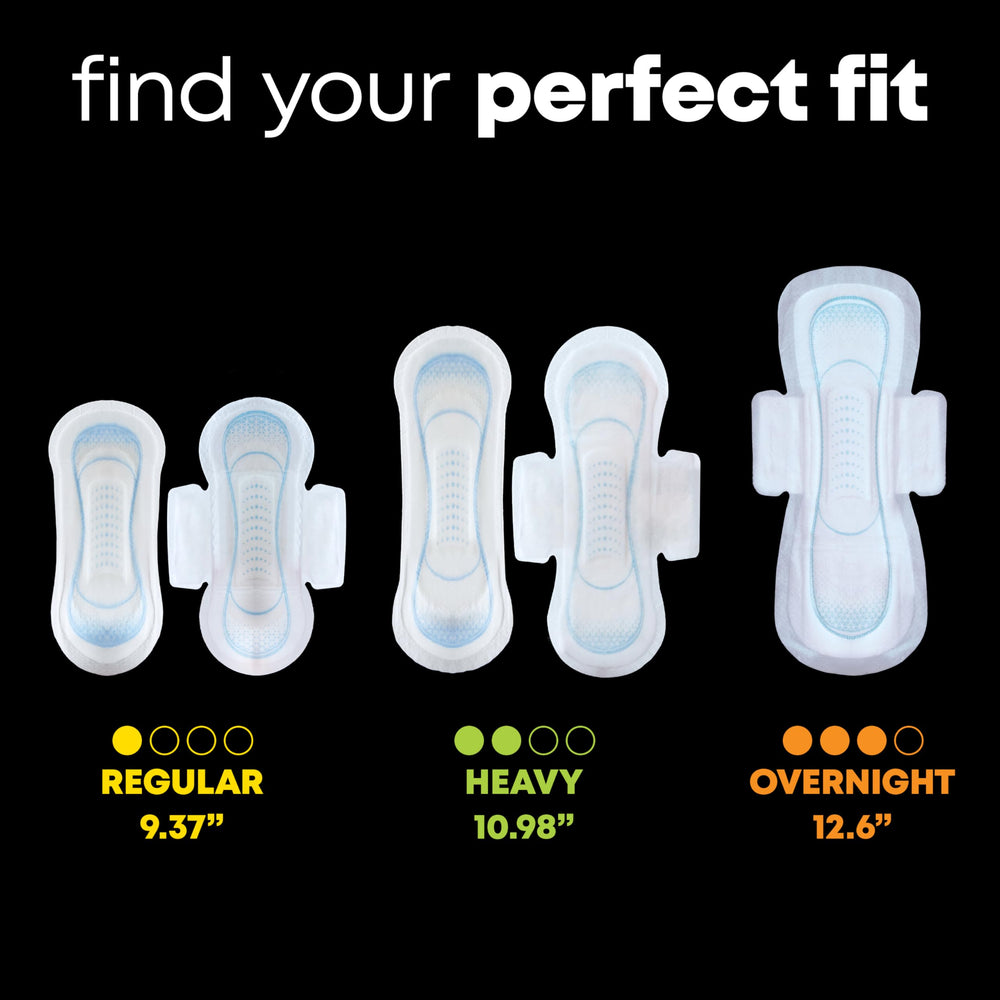 U by Kotex detalle del centro elevado CushionCore que absorbe rápido