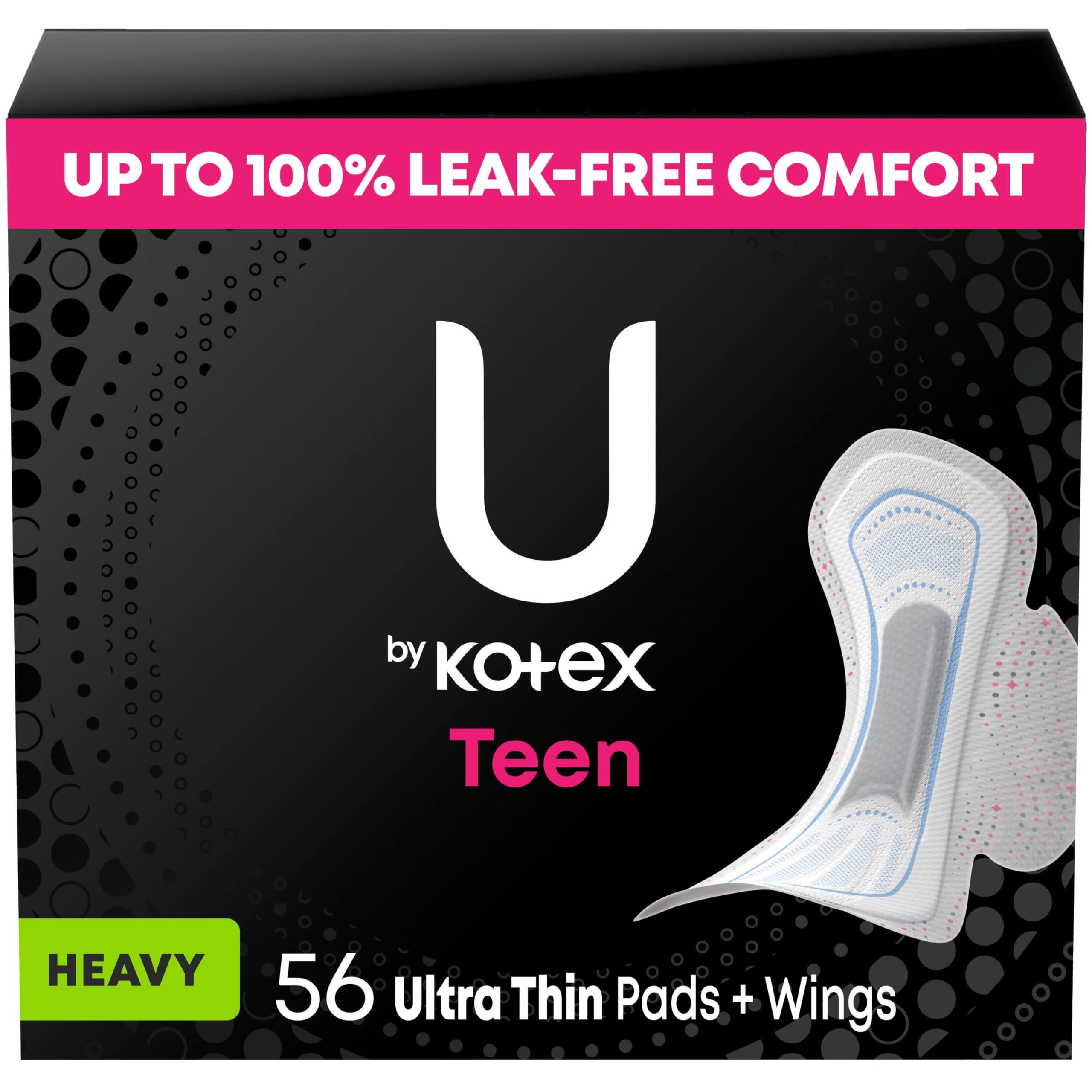 U by Kotex envase frontal mostrando diseño y cantidad, beneficio: claridad de información