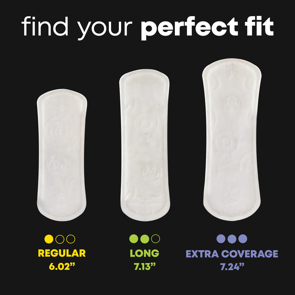 U by Kotex forro envuelto individualmente para discreción y transporte