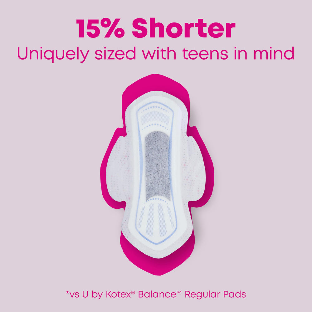 U by Kotex superficie texturizada que brinda sensación seca y cómoda
