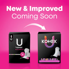 U by Kotex textura superior de toalla que mejora absorción rápida