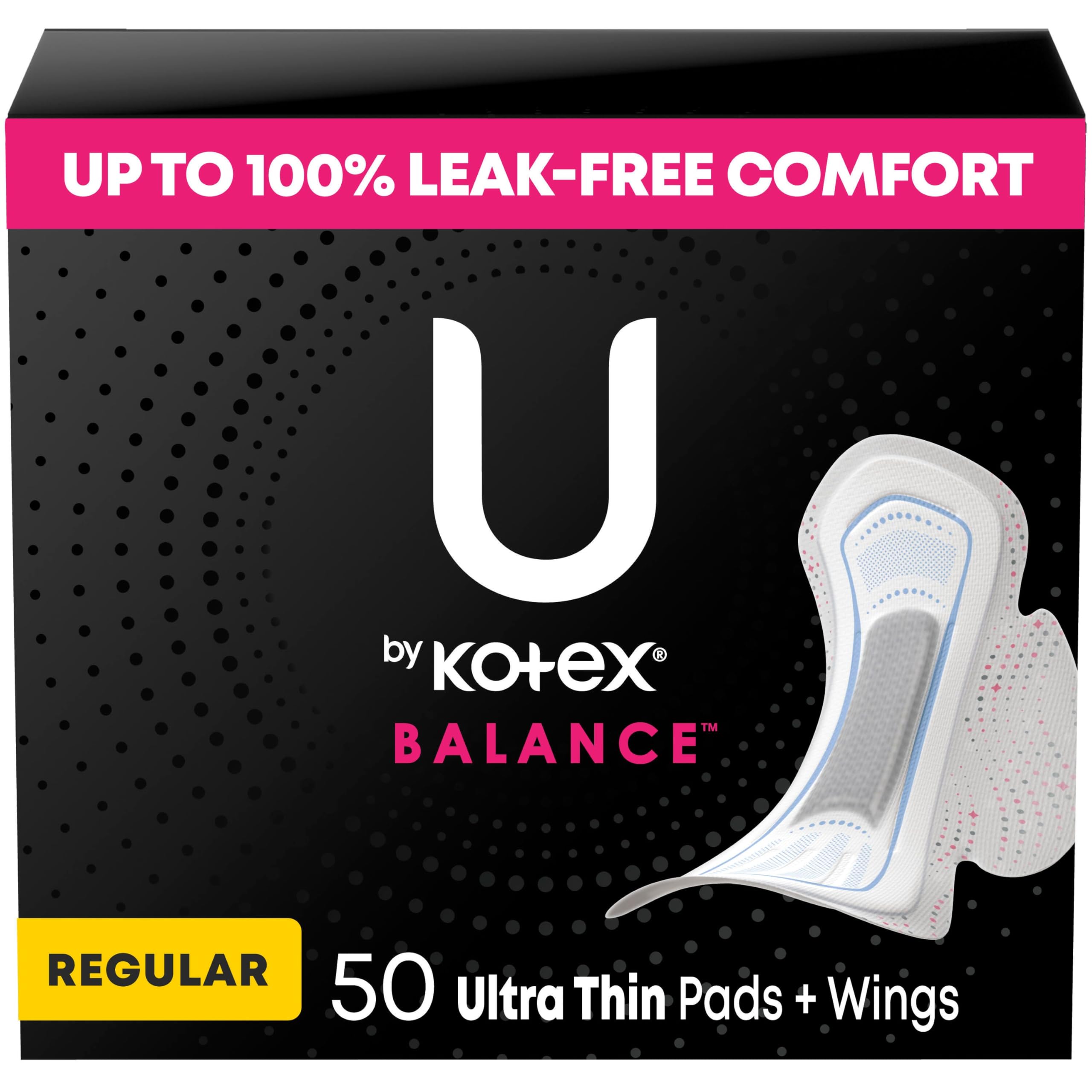 U by Kotex empaque frontal mostrando la presentación y cantidad
