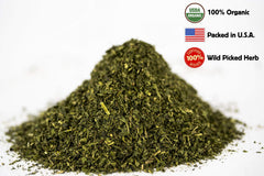 U.S. Wellness Naturals primer plano hojas secas cortadas con textura suave