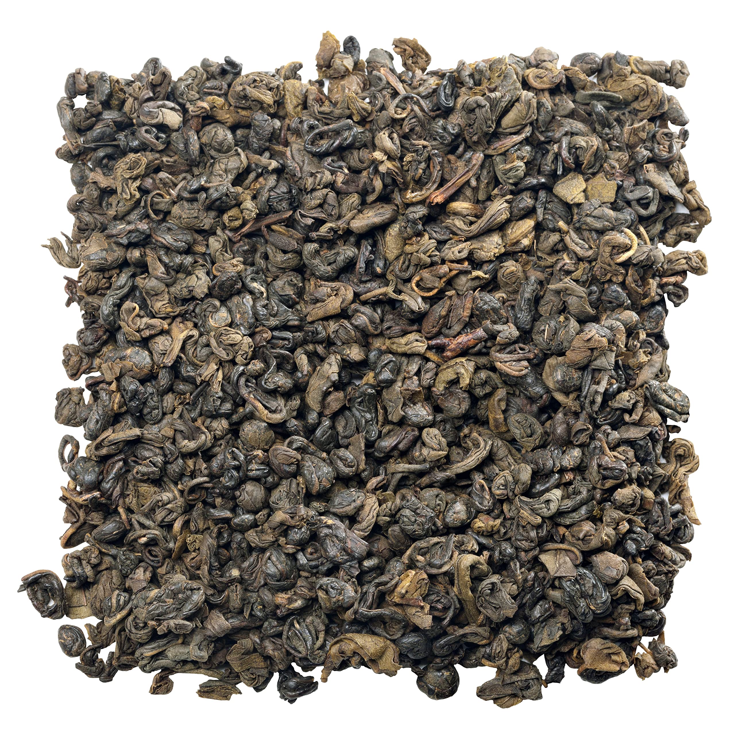 U.S. Wellness Naturals bolitas de té gunpowder mostrando textura y calidad