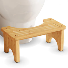 Uaniar taburete frontal de bambú mostrando estabilidad y soporte