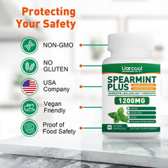 Uarcool etiqueta con lista de ingredientes y control de calidad cGMP