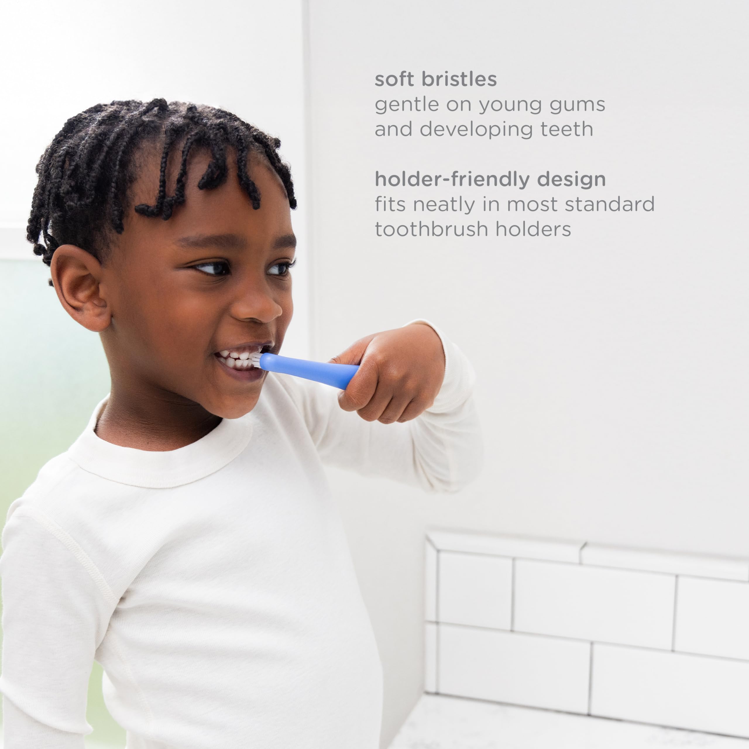 Ubbi cepillo para toddlers con cerdas que cambian de color, indica cuándo reemplazar