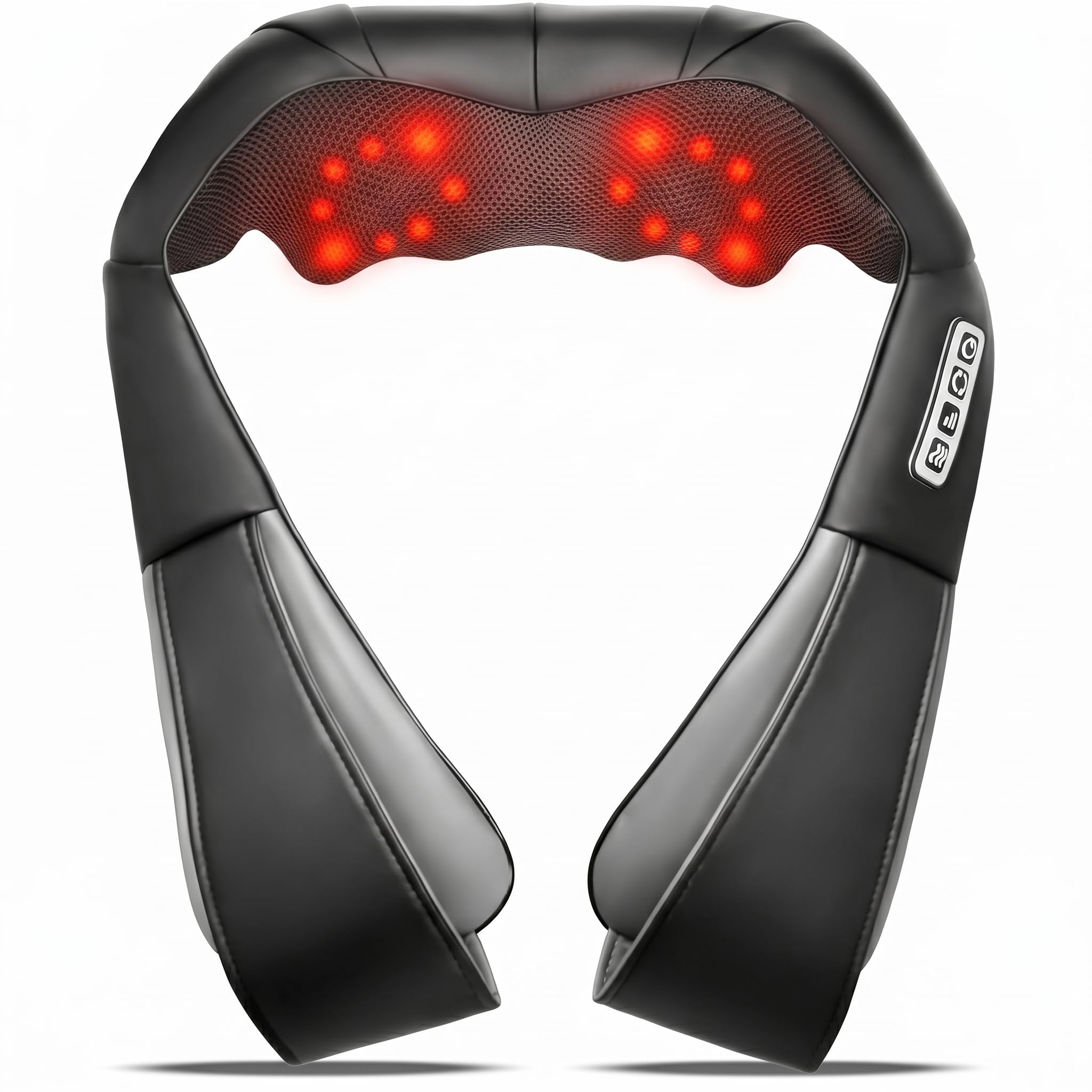 UFFAE masajeador frontal mostrando forma envolvente y confort