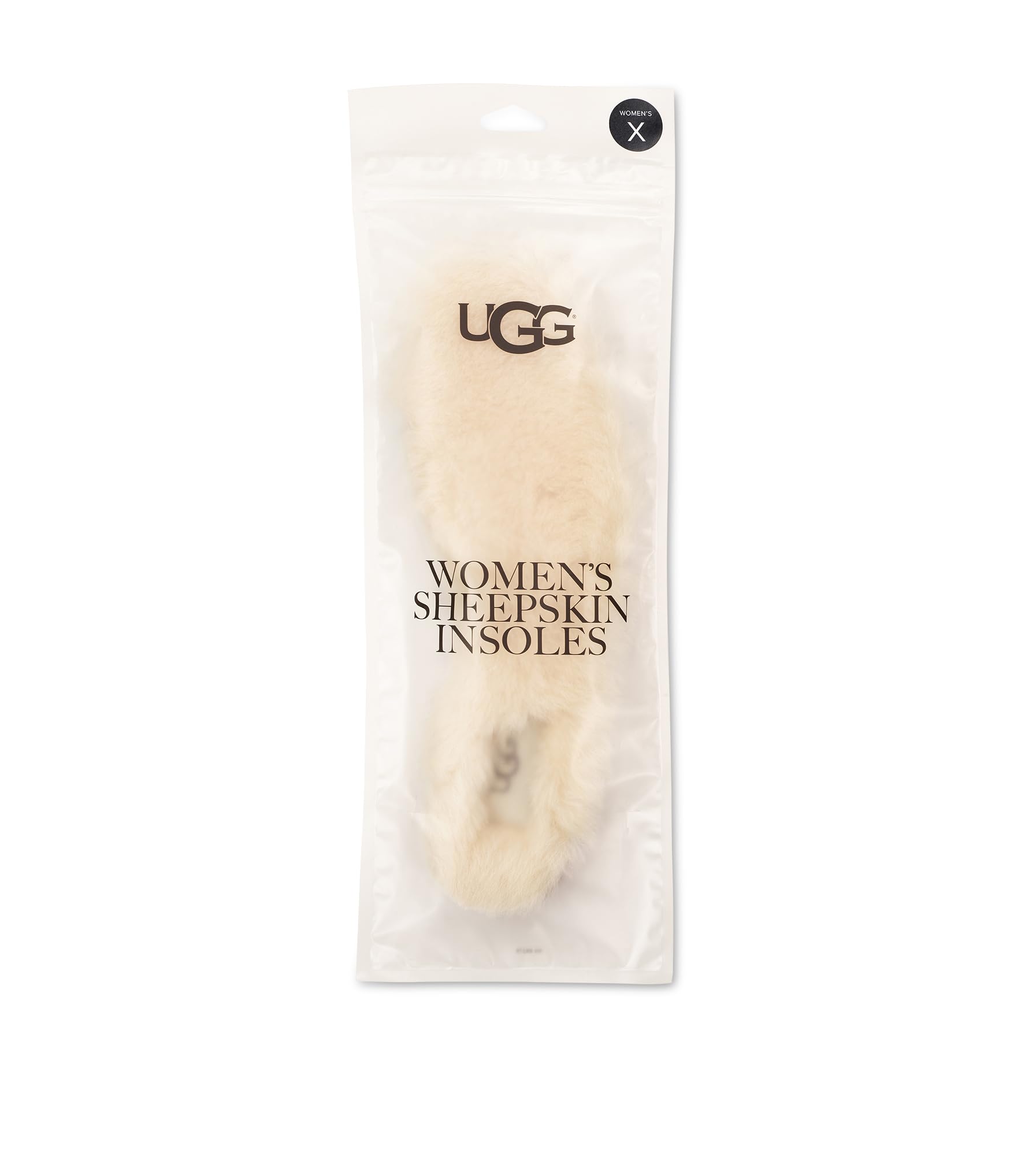 UGG plantilla junto a regla para comparar tamaño y grosor de 17 mm