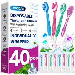 UGODAR empaque frontal mostrando 40 unidades y sabores — conveniencia para viajes