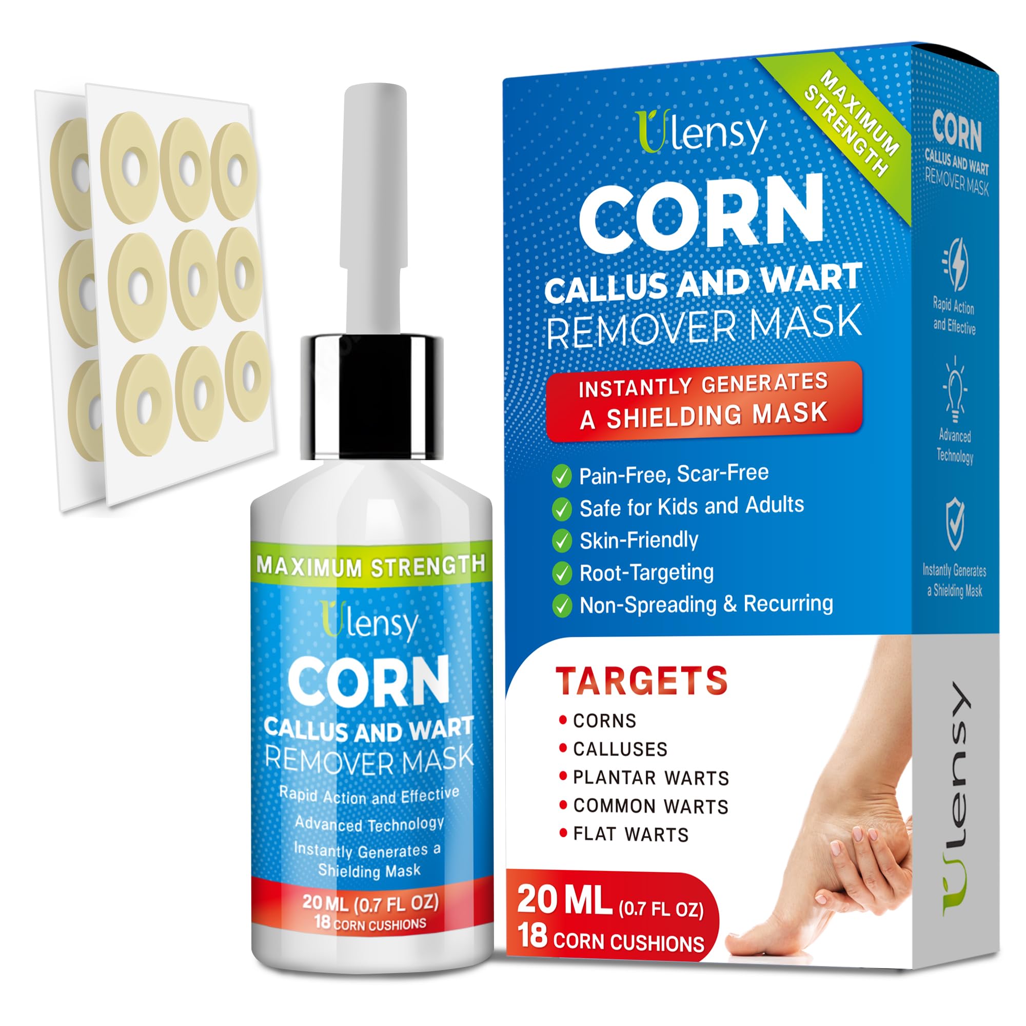 Ulensy envase frontal 20 ml mostrando el nombre y formato compacto