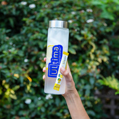 Ultima Replenisher etiqueta con lista de electrolitos, información clara de ingredientes