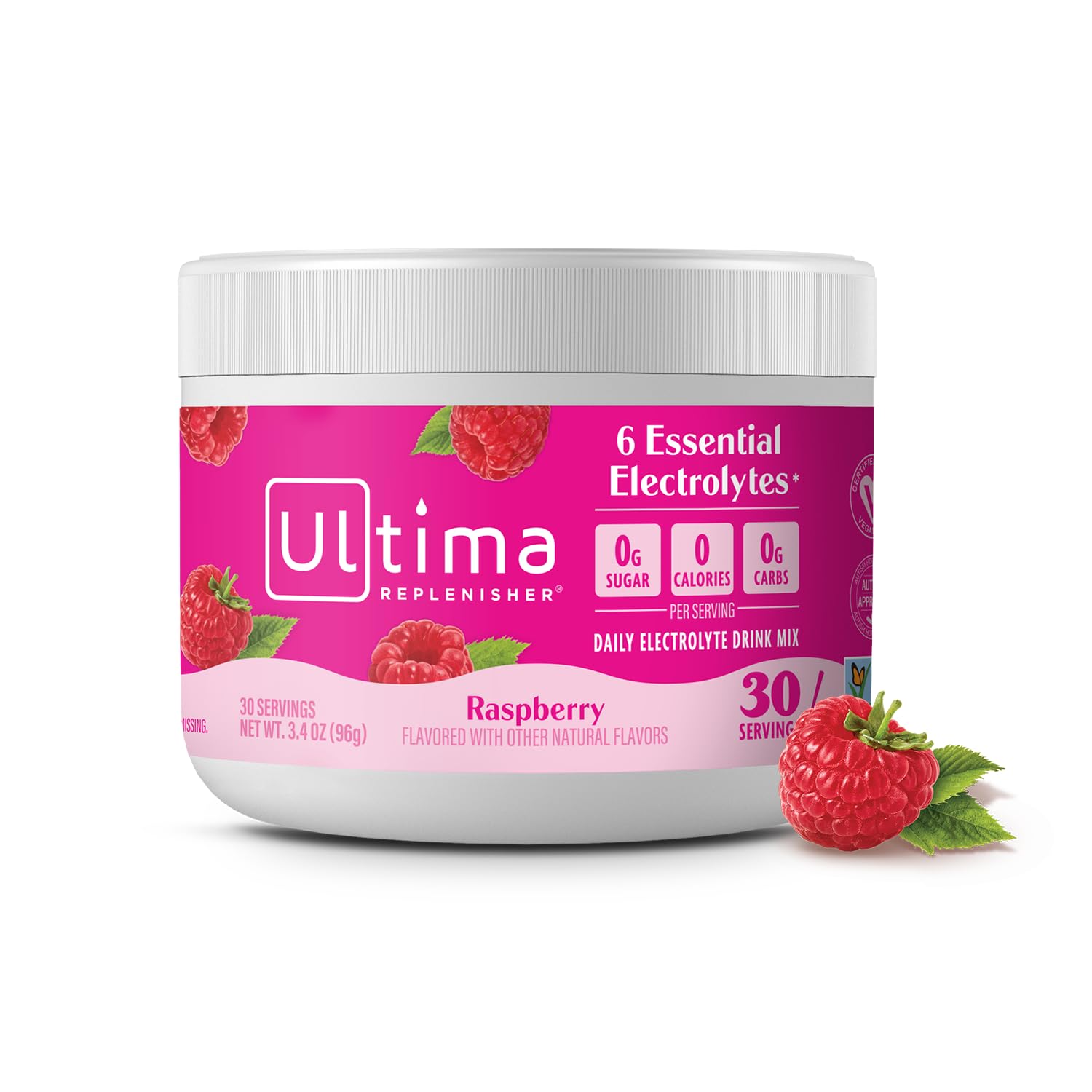 Ultima Replenisher envase frontal claro muestra 30 servicios y beneficio hidratación