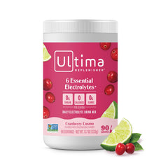 Ultima Replenisher frente de lata mostrando diseño y porciones