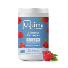 Ultima Replenisher frente de lata mostrando 90 servicios y conveniencia