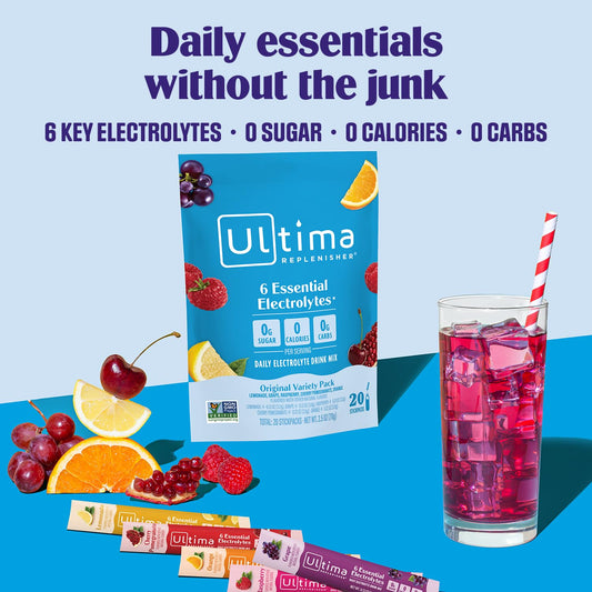 Ultima Replenisher stickpack individual listo para mezclar, fácil dosificación