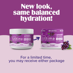 Ultima Replenisher uva bebida en botella, mezcla clara y refrescante