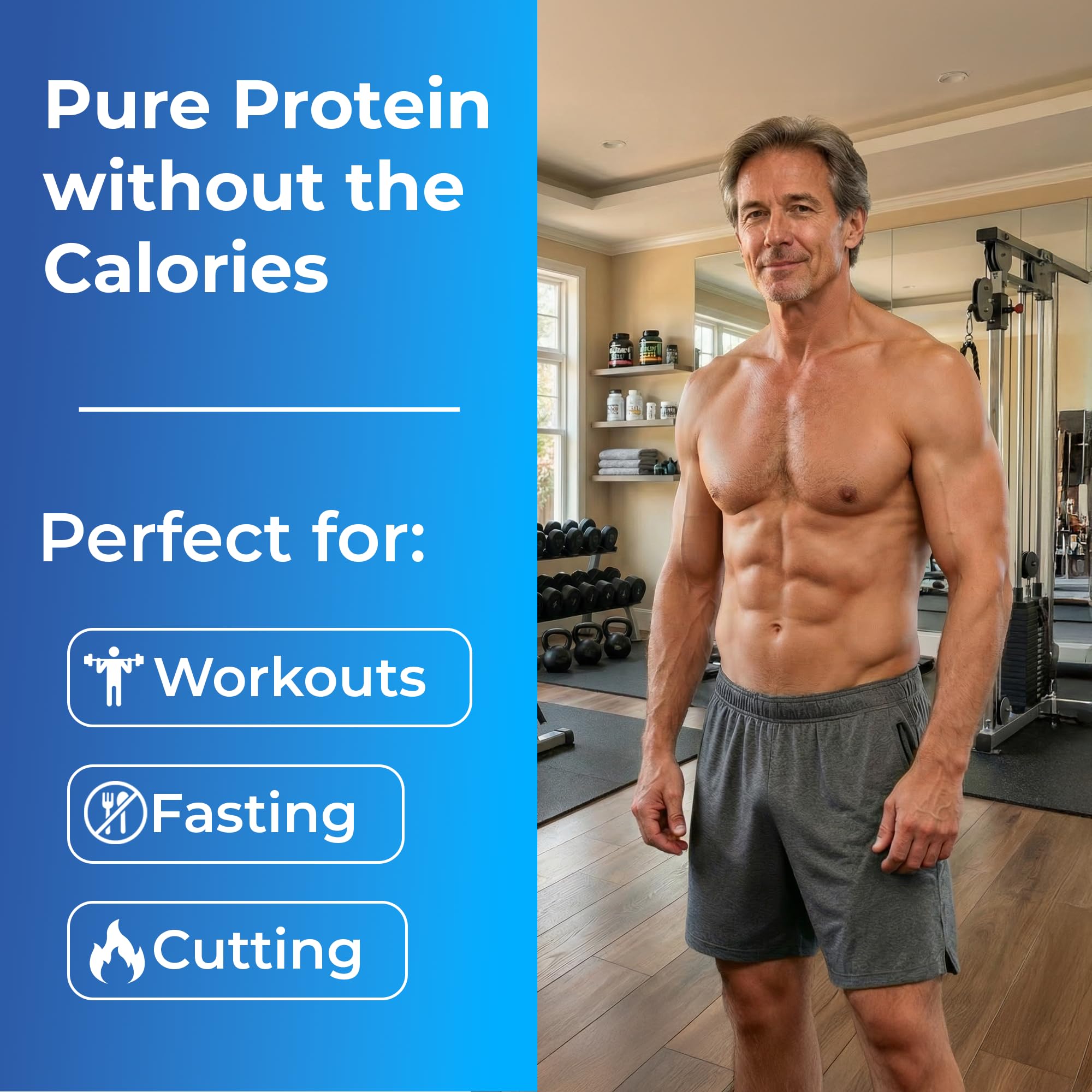 Ultimate etiqueta con información nutricional y pureza garantizada