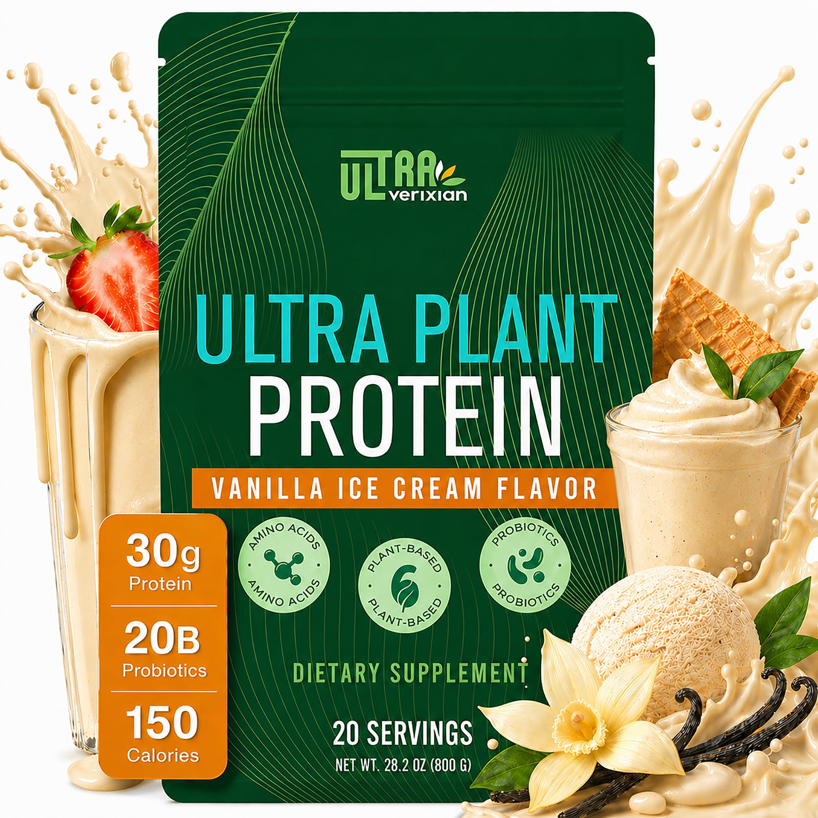 Ultraverixian frente del envase con diseño claro y beneficios visibles