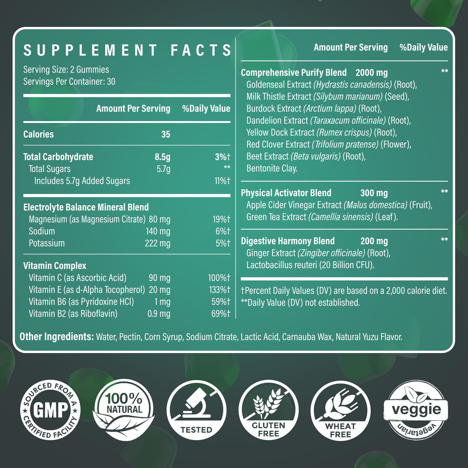Ultraverixian gominolas en primer plano, textura y fácil consumo