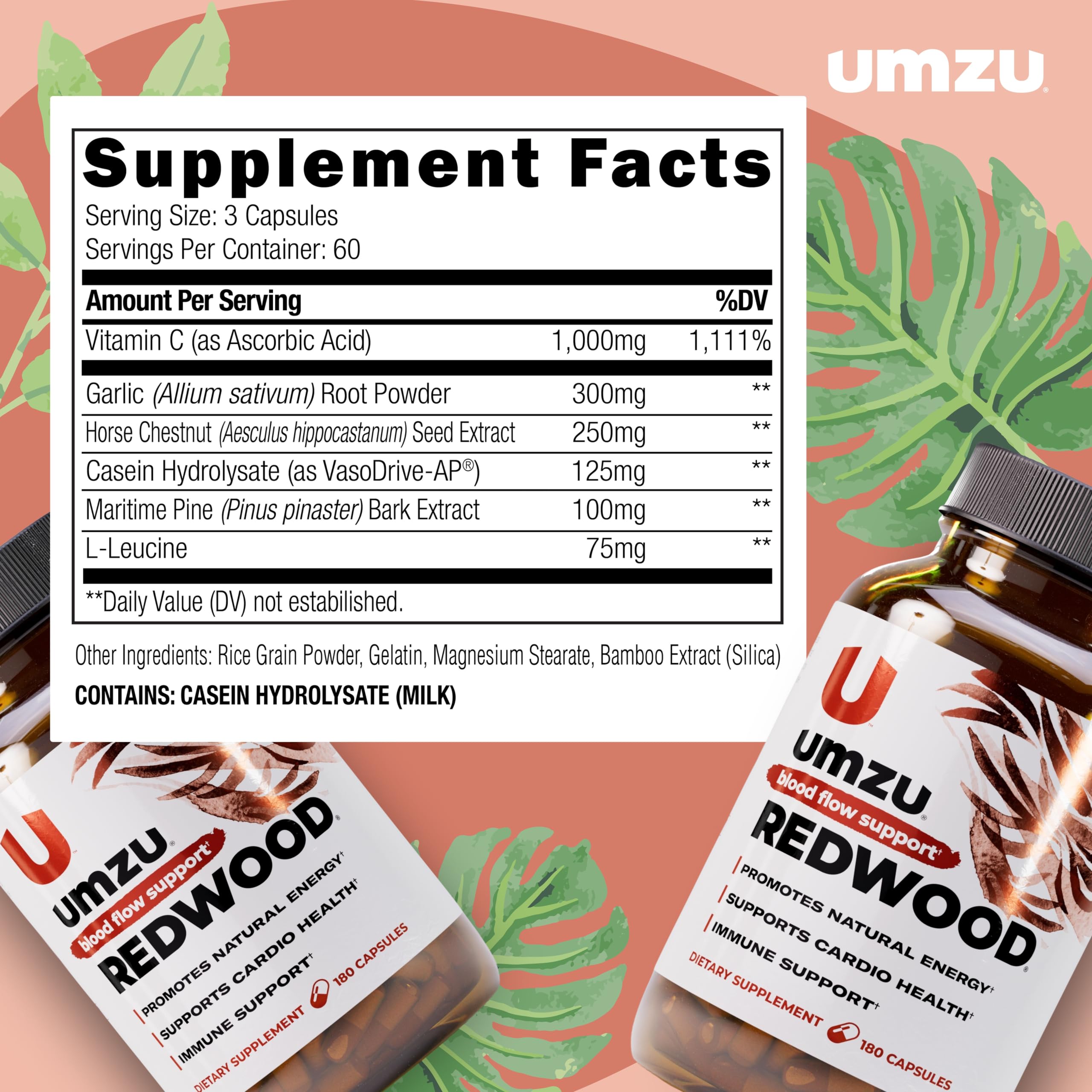 UMZU etiqueta nutricional legible con información clave