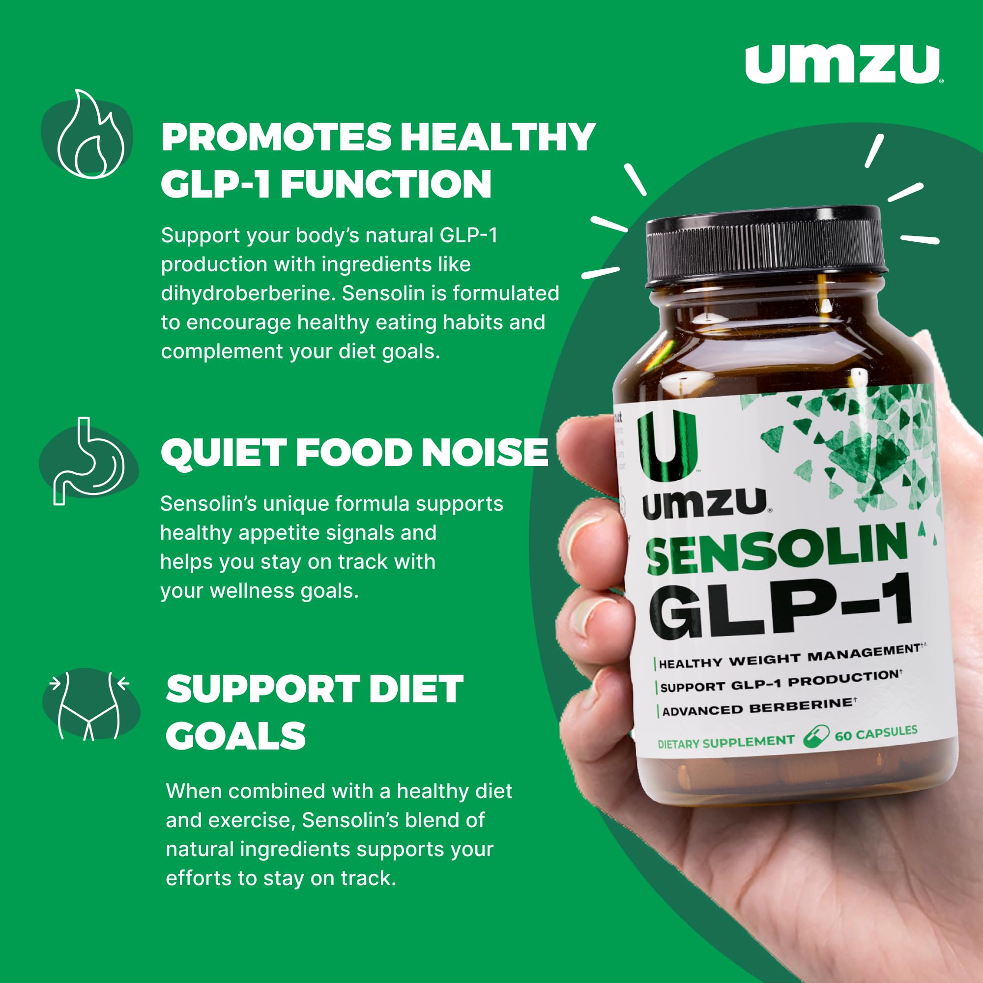 UMZU etiqueta nutricional con ingredientes y beneficios visibles