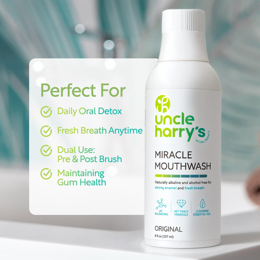 Etiqueta Uncle Harry's con ingredientes naturales y transparencia
