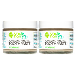 Uncle Harry's frasco frontal mostrando etiqueta ecológica y frescor