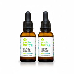 Uncle Harry's envase frontal que muestra el diseño y beneficio natural