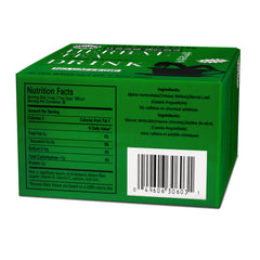 Uncle Lee's Tea primer plano de una bolsita mostrando sello y cordel, fácil de preparar