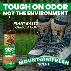 Uncle Todd's en uso tras entrenamiento para eliminar olores y refrescar zapatillas