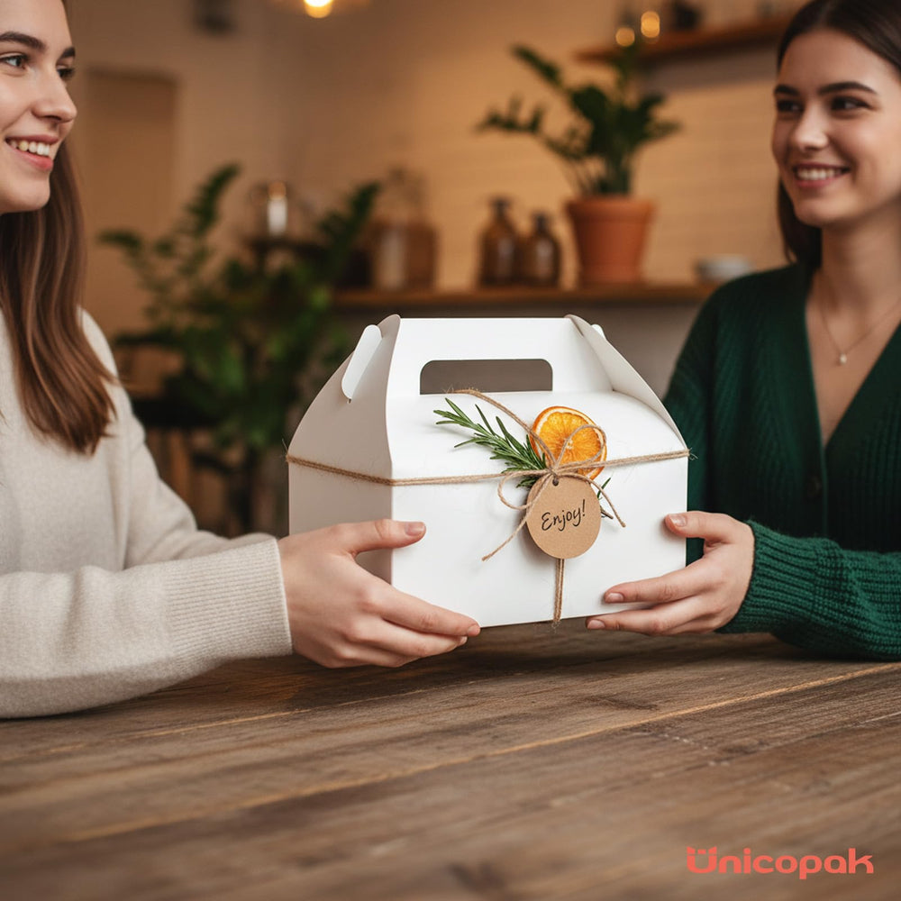 UnicoPak detalle de superficie blanca ideal para personalizar regalos