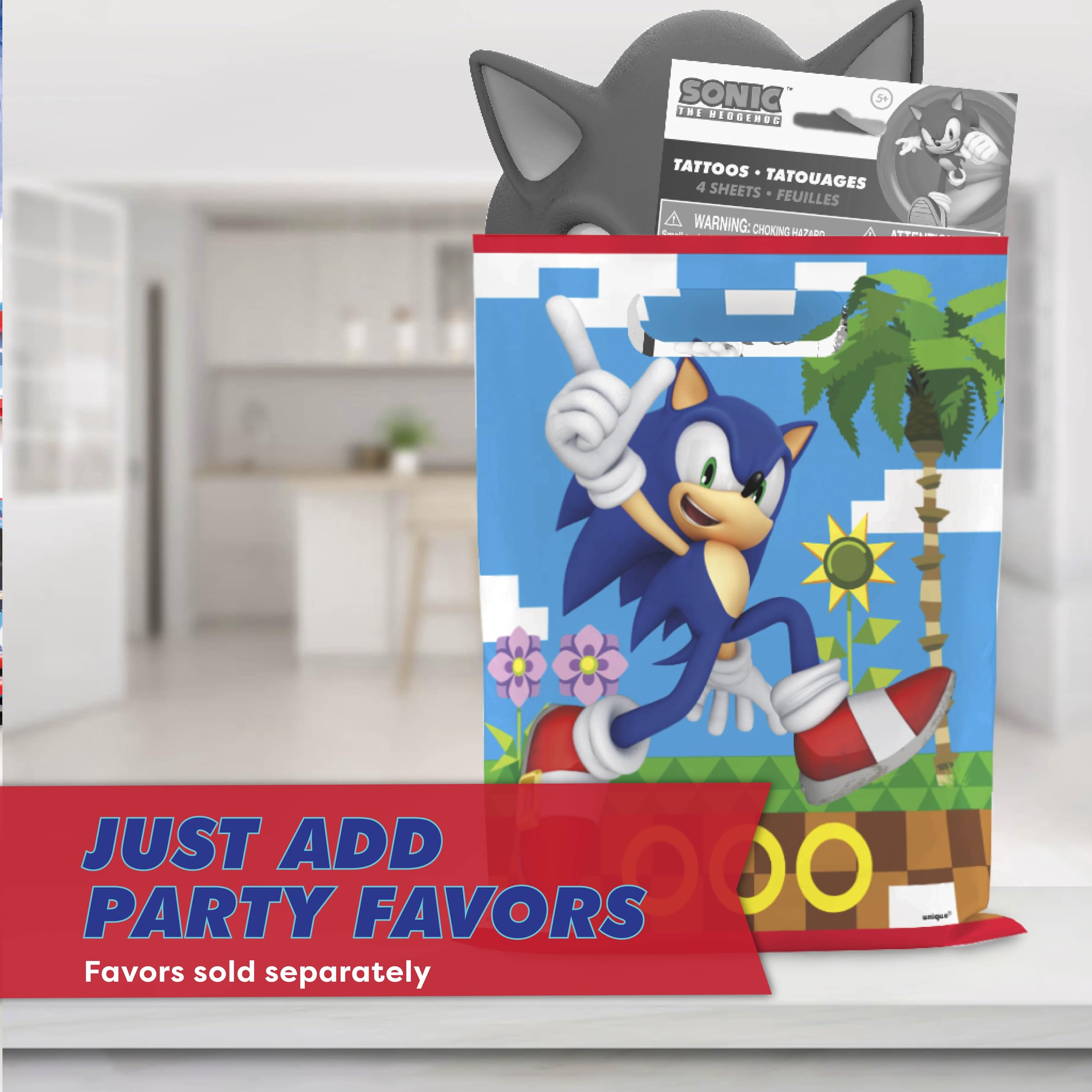 Unique comparación de tamaño Sonic para ver qué cabe dentro