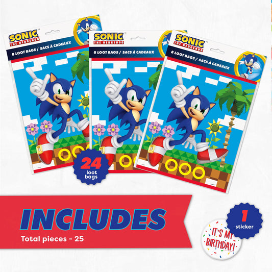 Unique detalle del estampado Sonic muestra calidad y colores vivos