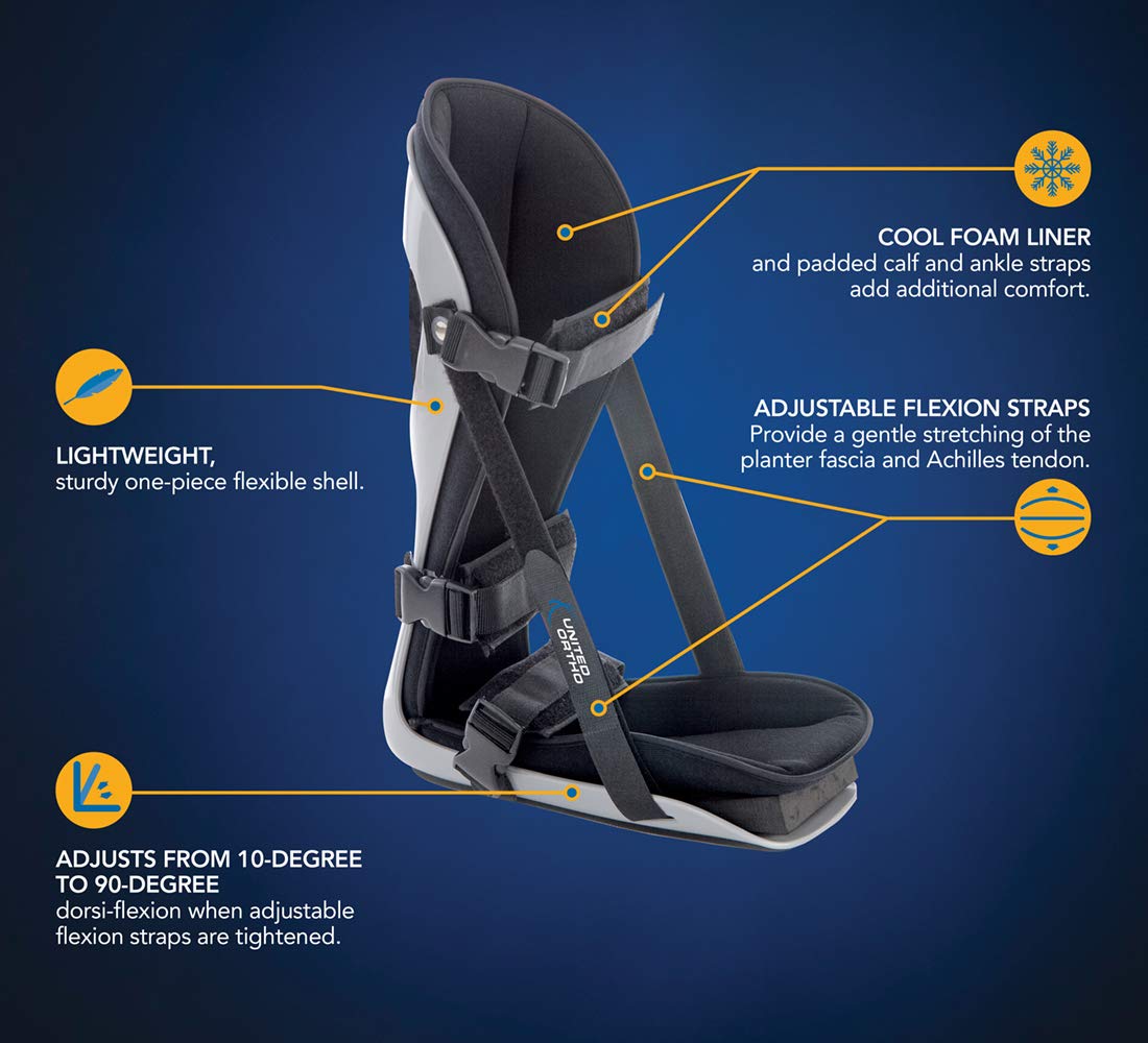 United Ortho primer plano de las correas de flexión con cierre para estirado controlado