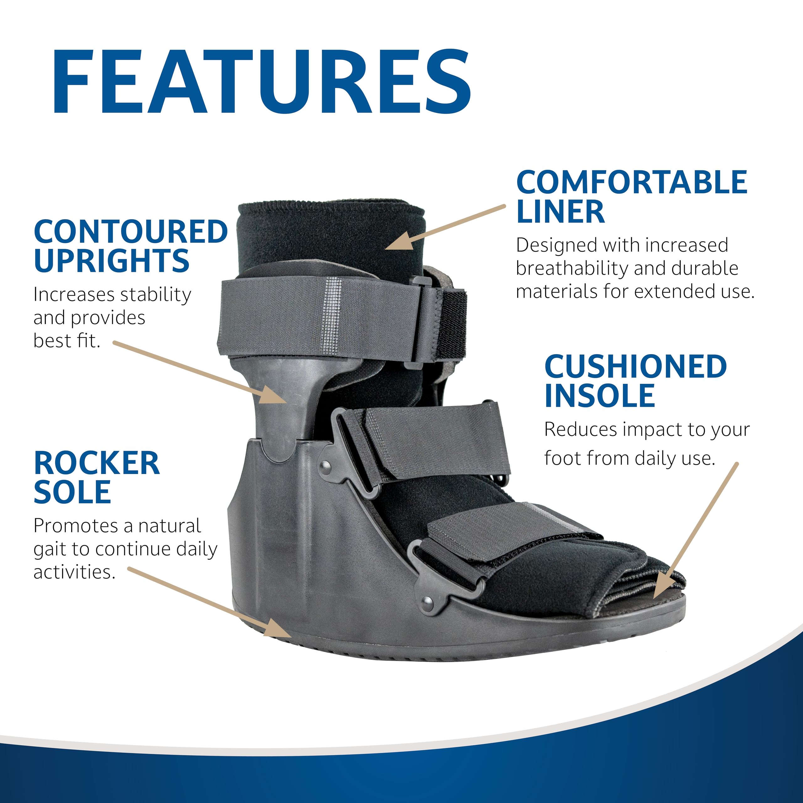 United Ortho close-up del upright con refuerzo de acero para estabilidad