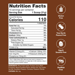 polvo de Unjury textura fina con cacao, mezcla homogénea y sin grumos