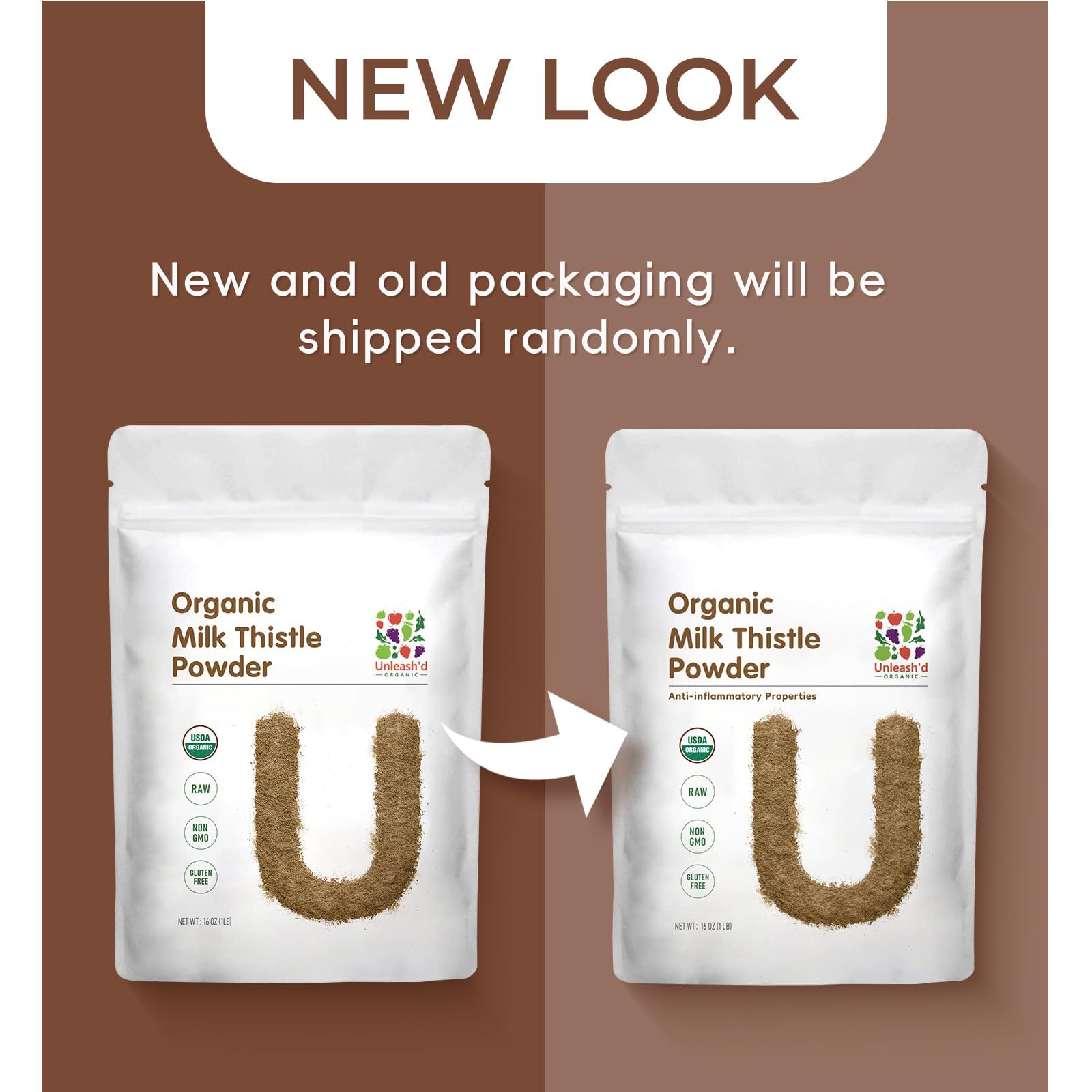 UNLEASH'D ORGANIC cuchara medidora con polvo para dosificación precisa