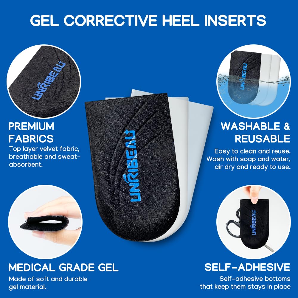 Unribeau detalle del gel médico que amortigua el talón para mayor comodidad
