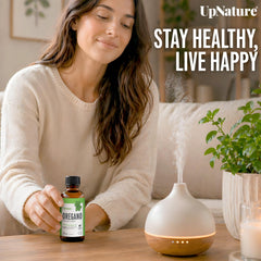 UpNature aceite de orégano en difusor casero, ambienta espacios con aroma natural