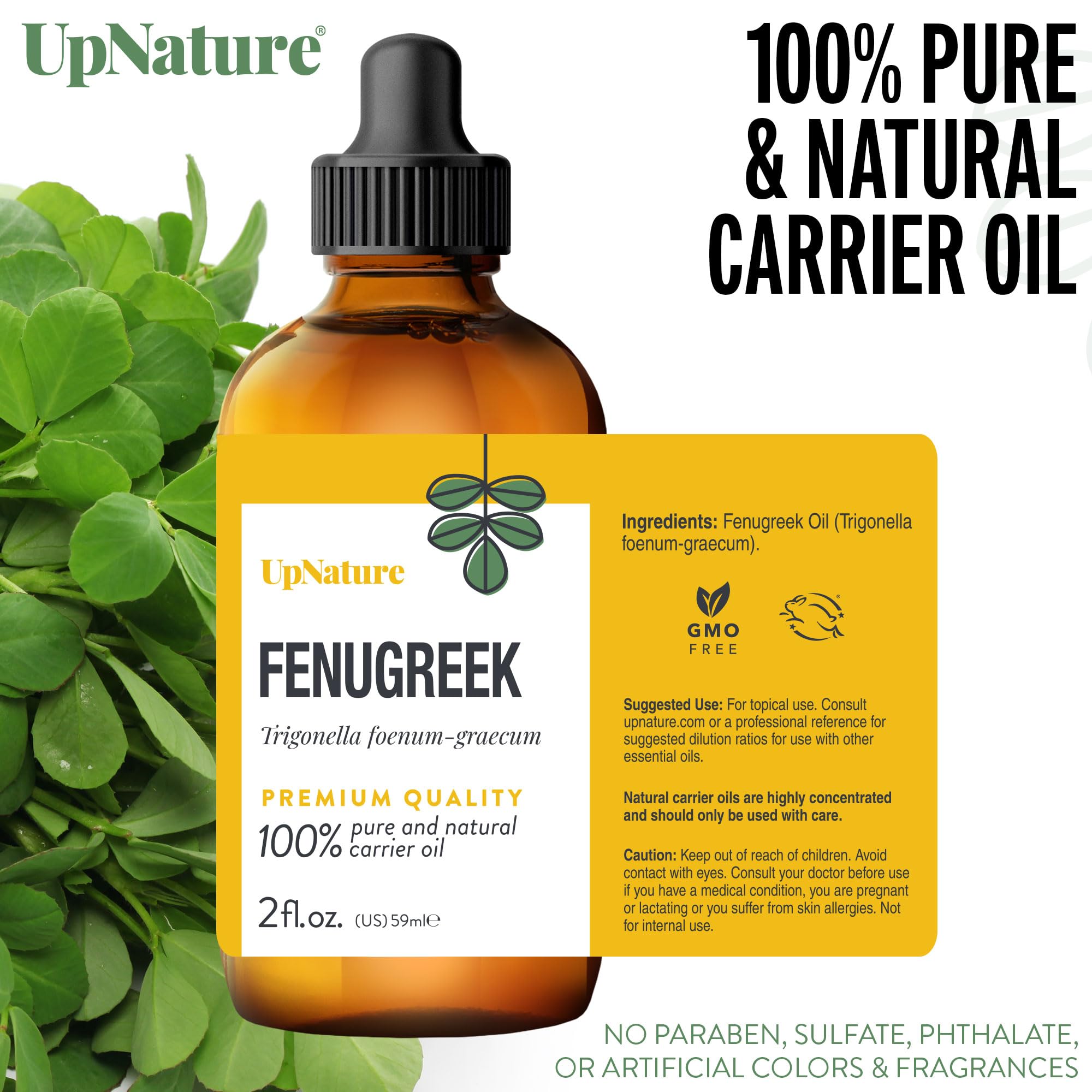 UpNature detalle de etiqueta con ingredientes para confianza del usuario