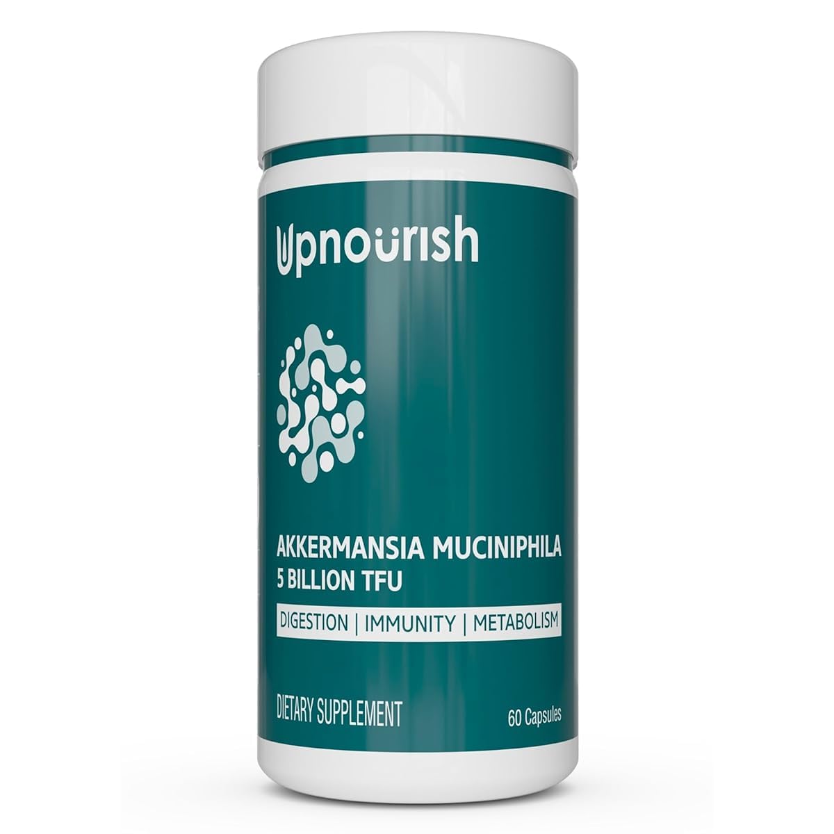 UpNourish envase frontal mostrando marca y beneficio digestivo